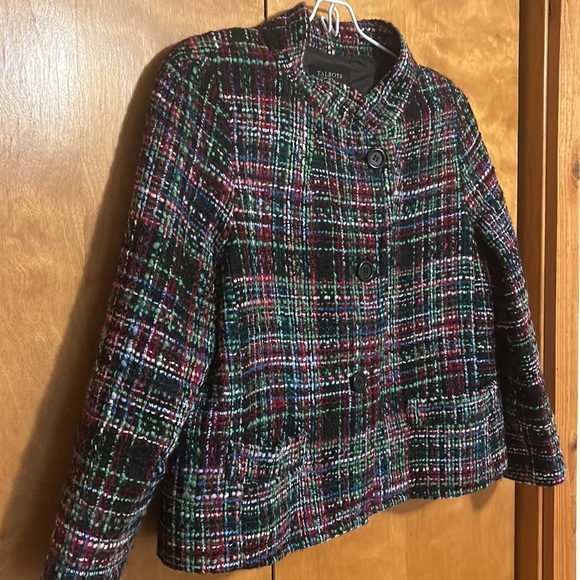 Talbots Colorful Jacket. Stand color. 67% wool. - Picture 2 of 9